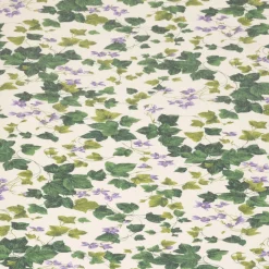 Acryl-Tischdecke mit Efeublättern und violetten Blüten