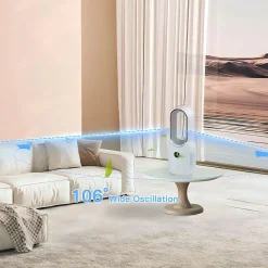 Akku-Tischventilator, mit Licht
