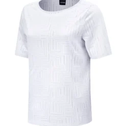 Ausbrenner-Shirt mit geometrischem Muster.