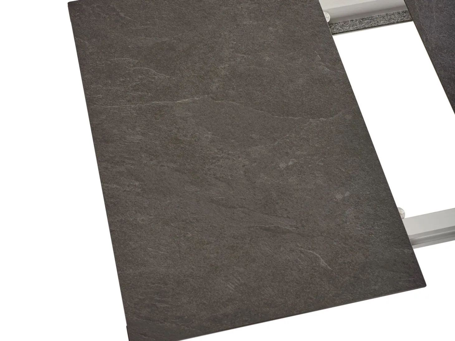 Ausziebarer Gartentisch mit Dektonplatte Kreta-Grey
