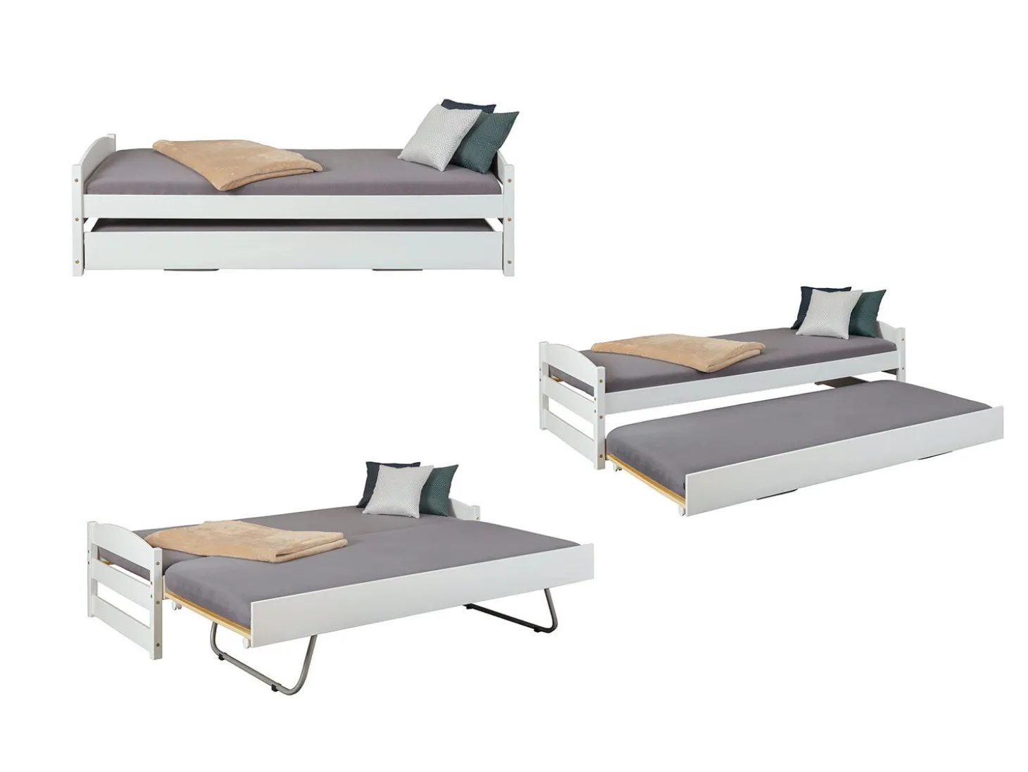 Ausziehbett aus Massivholz