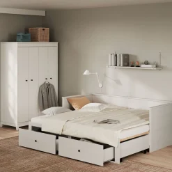 Ausziehbett Paulino aus Massivholz