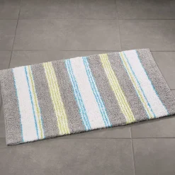 Badteppich gestreift in schönen Farben