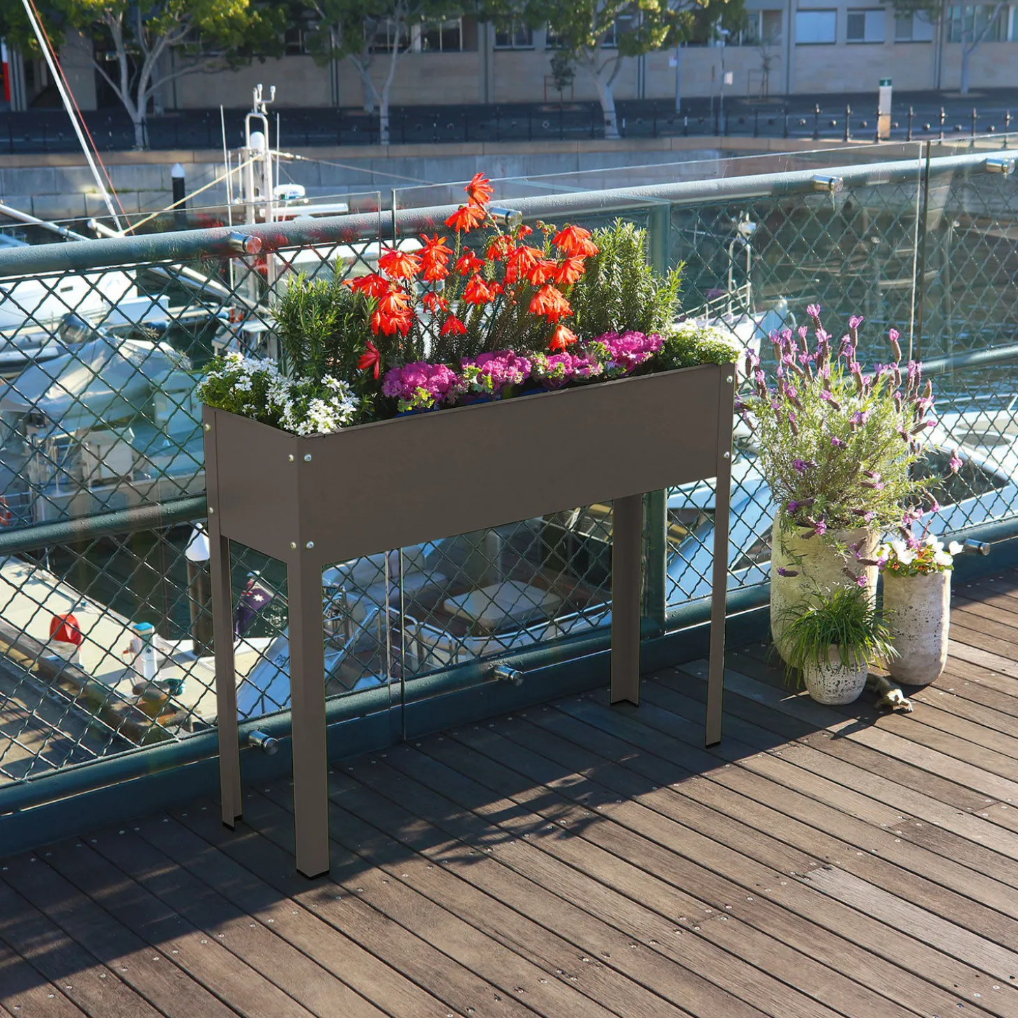 Balkon Hochbeet 80x100x30 cm