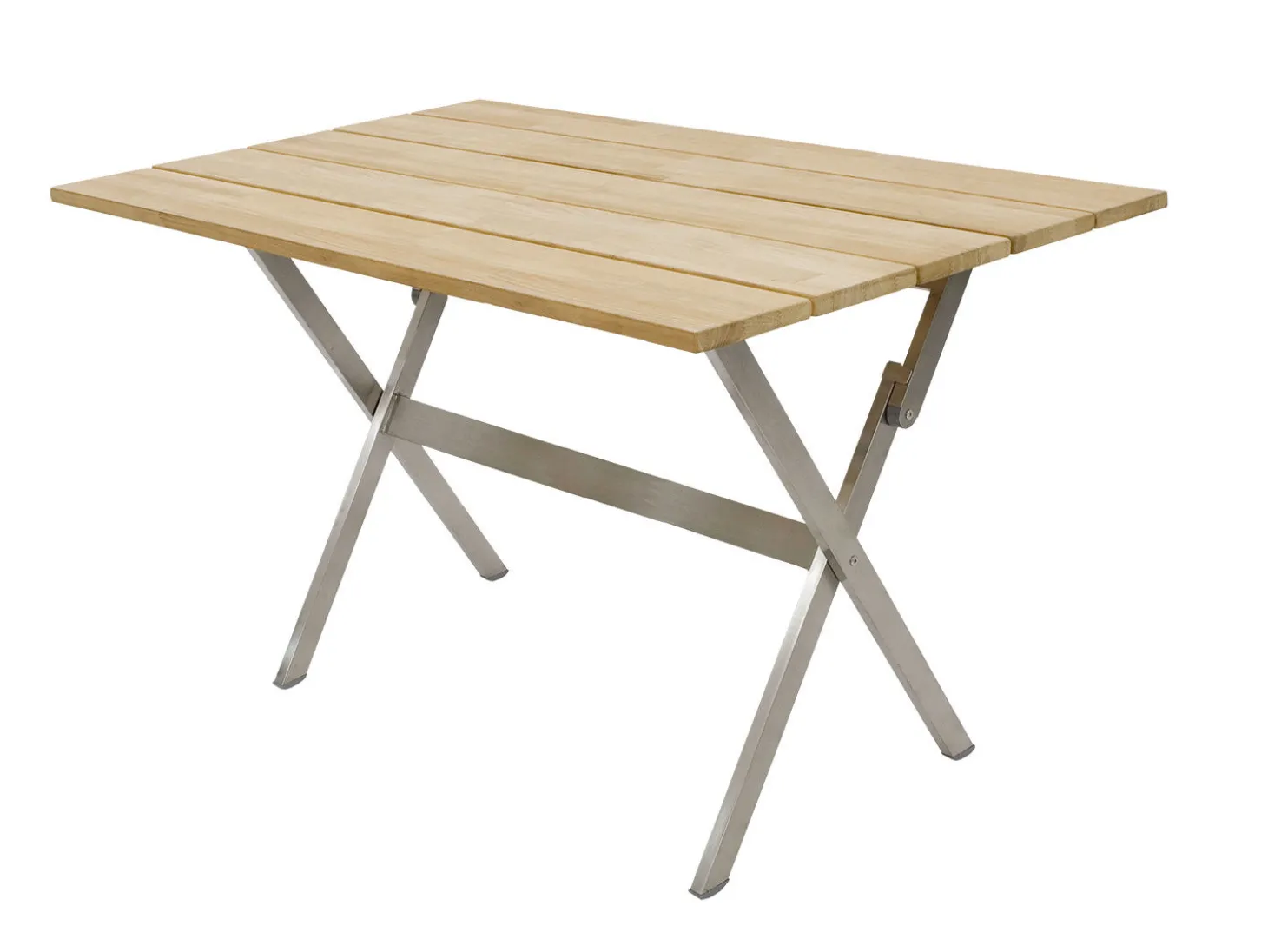 Balkon-Klapptisch Teak rechteckig