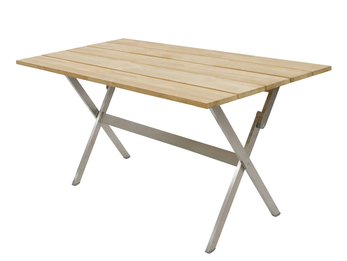 Balkon-Klapptisch Teak rechteckig