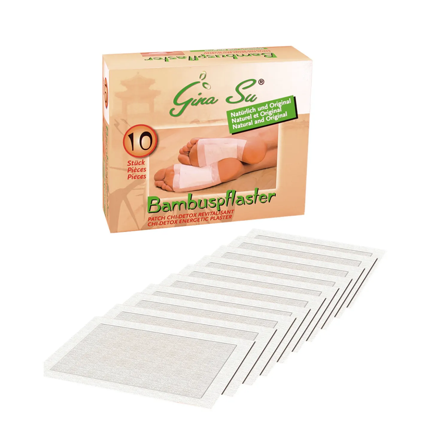 Bambus Pflaster 10er Set