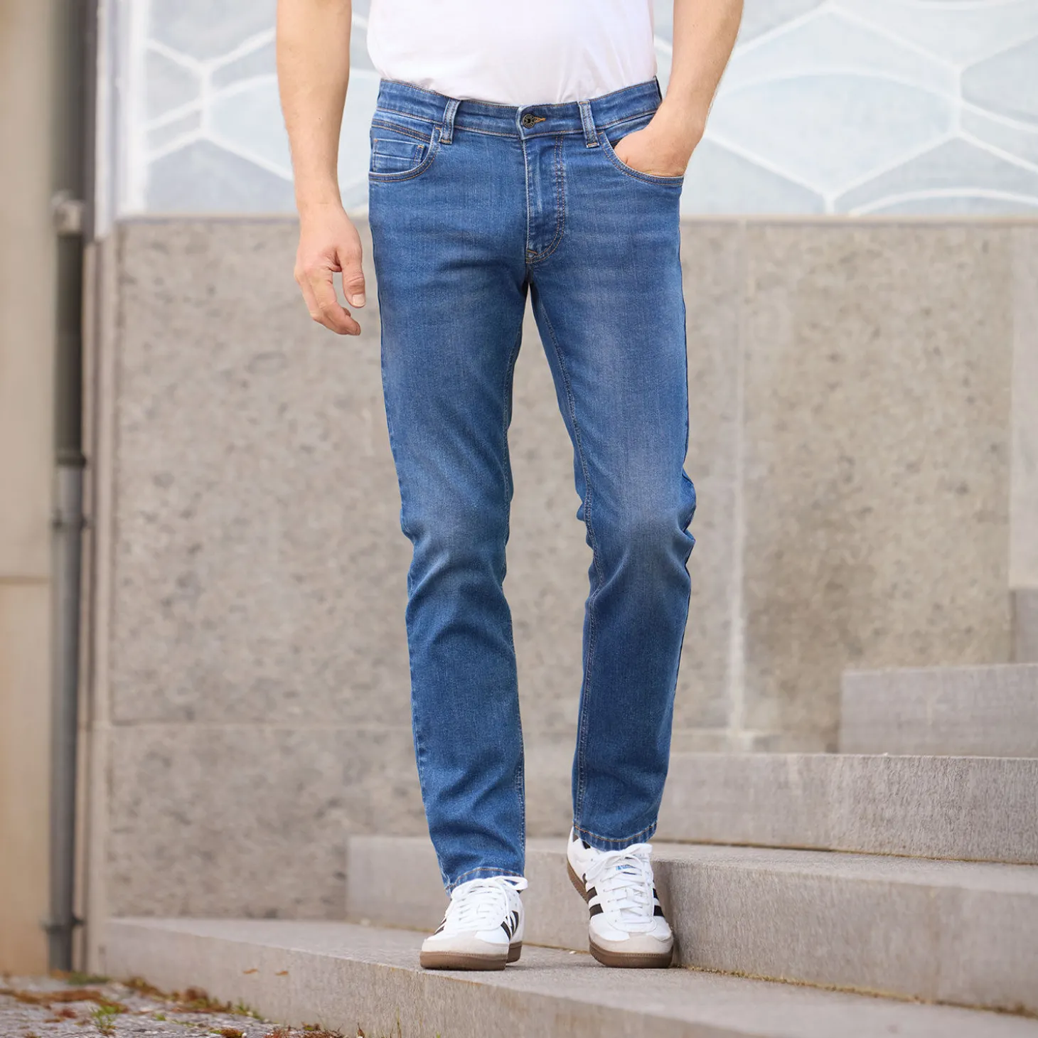 Basic Herren 5-Pocket Jeans