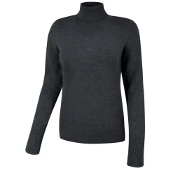 Basic Rollkragenpullover Damen uni