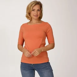 Basic Shirt mit Karree-Ausschnitt