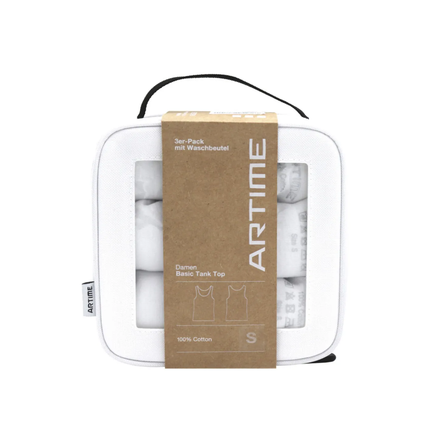 Basic Tank Top 3er Pack inkl. Waschbeutel