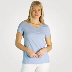 Basic T-Shirt Flammgarn-Optik