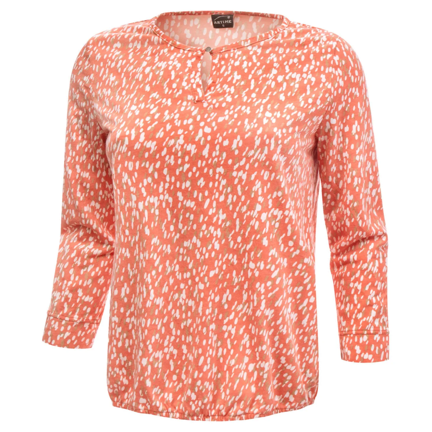 Bedruckte Bluse aus Polyester / Viscose