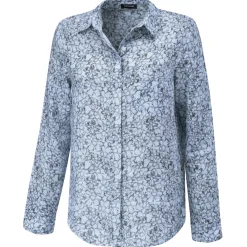 Bedruckte Damen Bluse mit Hemdkragen