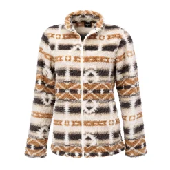 Bedruckte Damen Sherpa Fleece Jacke