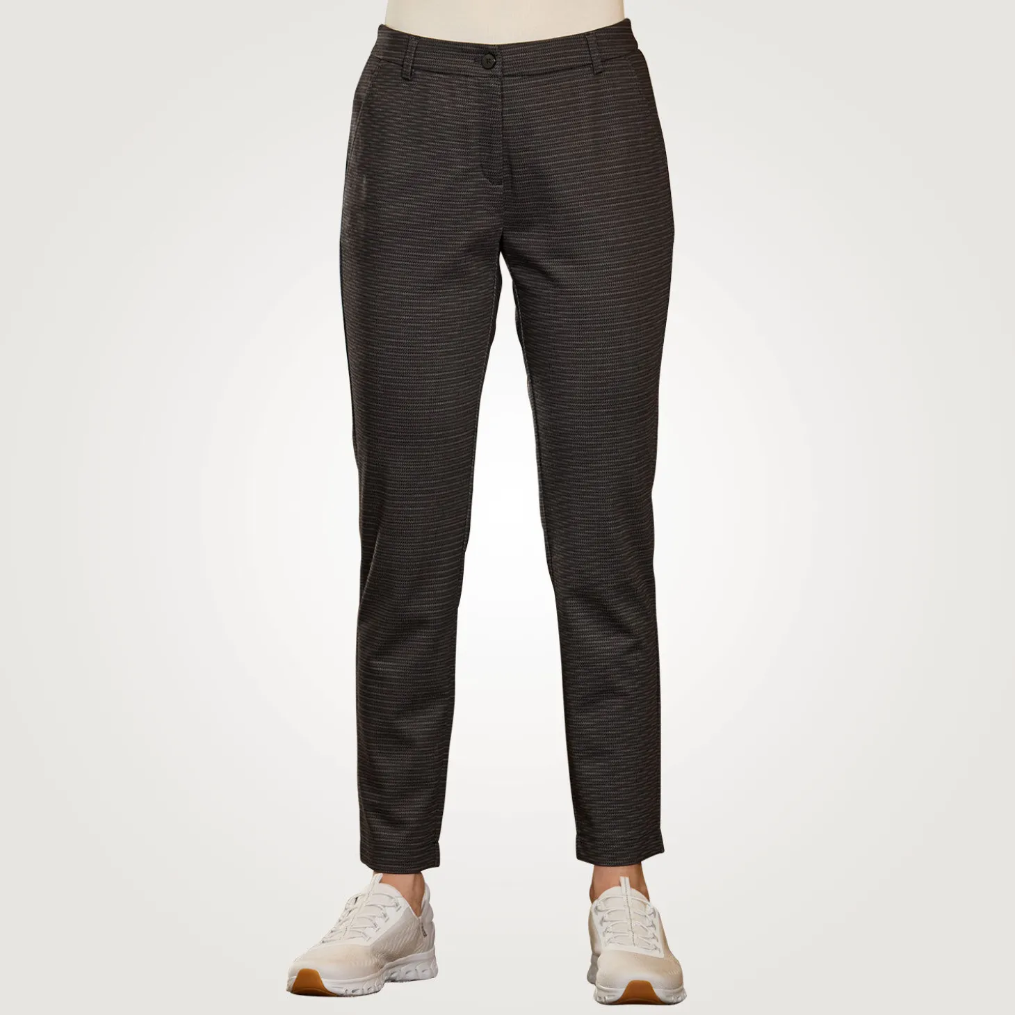 Bedruckte Hose mit schmalem Bein