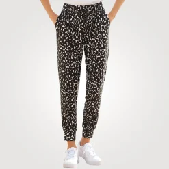 Bedruckte Jerseyhose lang