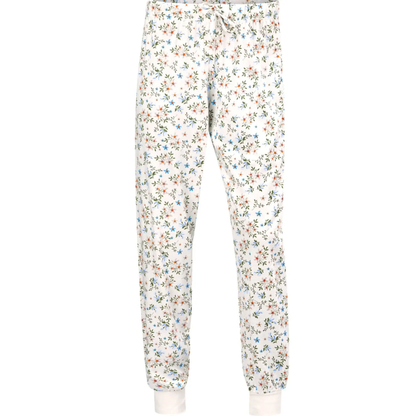 Bedruckte Pyjama Hose mit Bündchenabschluss