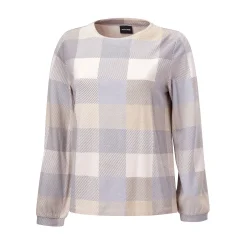 Bedrucktes Langarmshirt mit Karomuster
