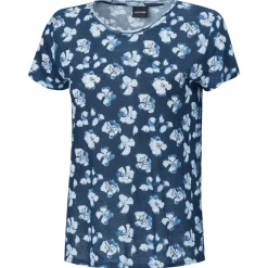 Bedrucktes Leinen T-Shirt