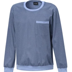 Bedrucktes Pyjama Shirt mit Bündchenabschluss