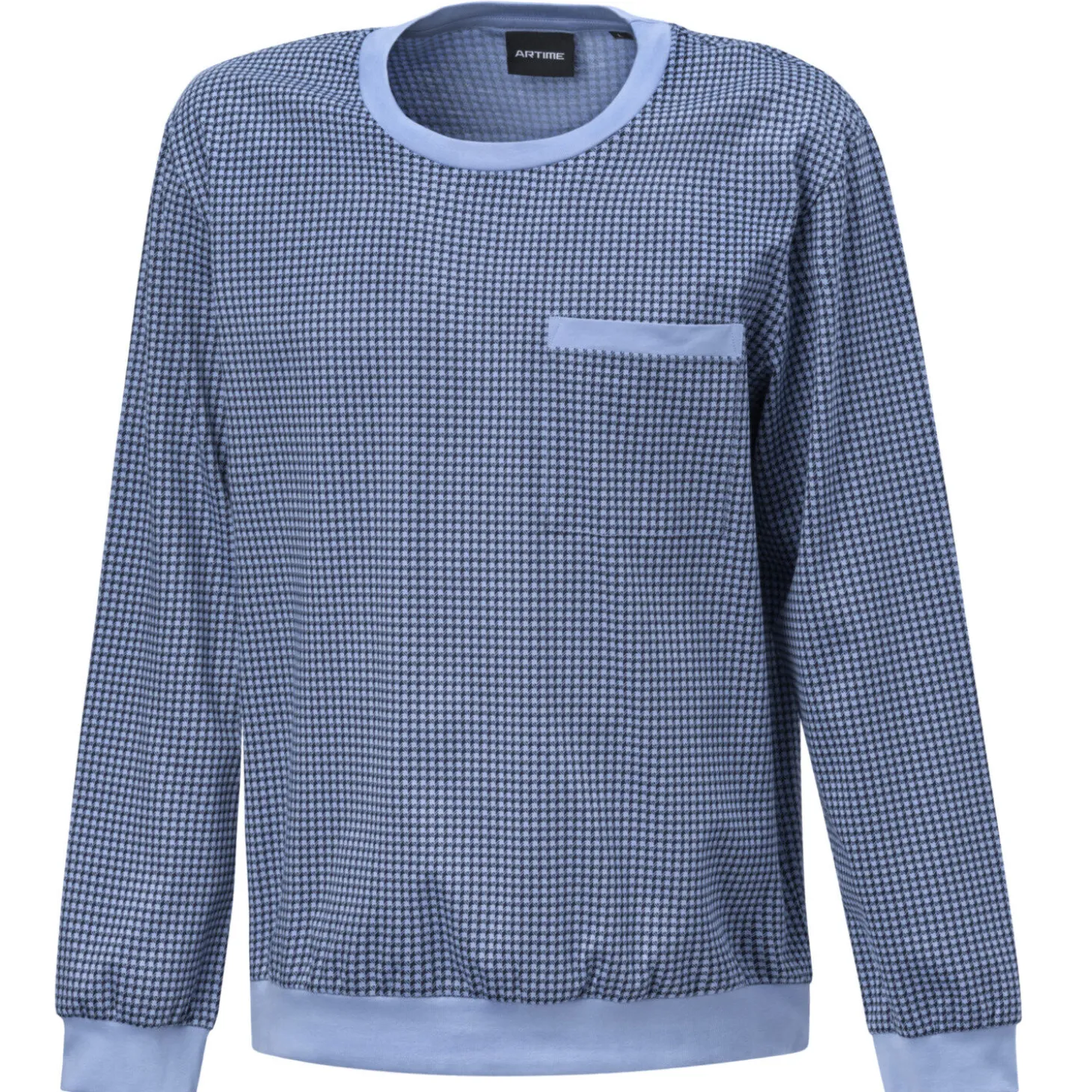 Bedrucktes Pyjama Shirt mit Bündchenabschluss