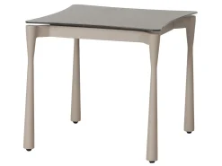 Beistelltisch Flyer mit Glas-Druck-Tischplatte