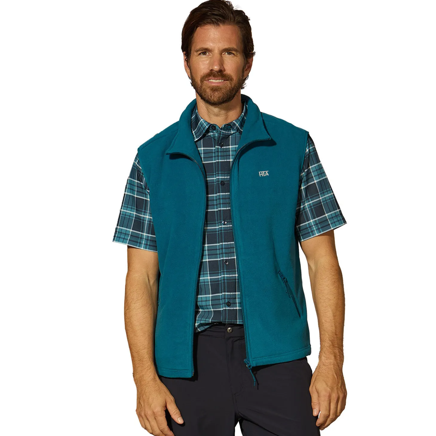 Bequeme Fleece-Weste von HTA