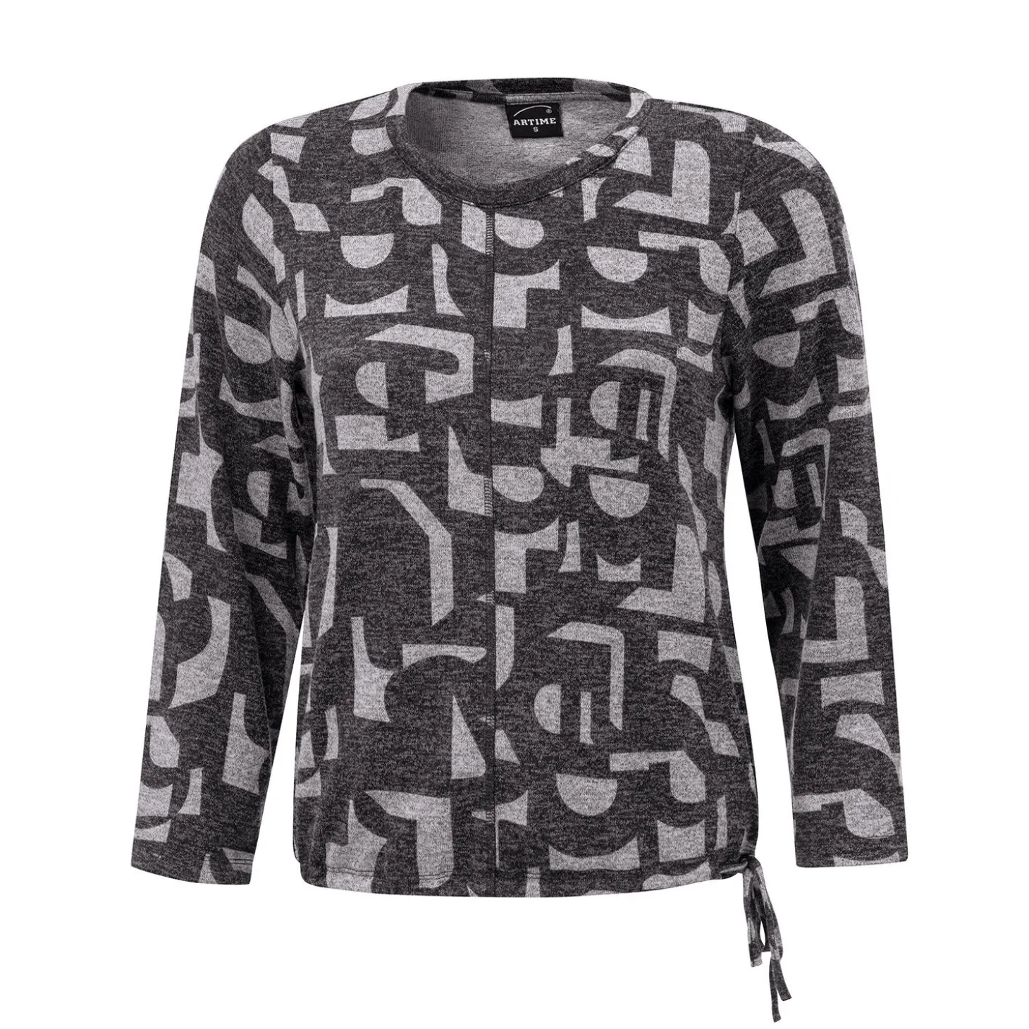 Bequemer Pullover mit Allover-Print