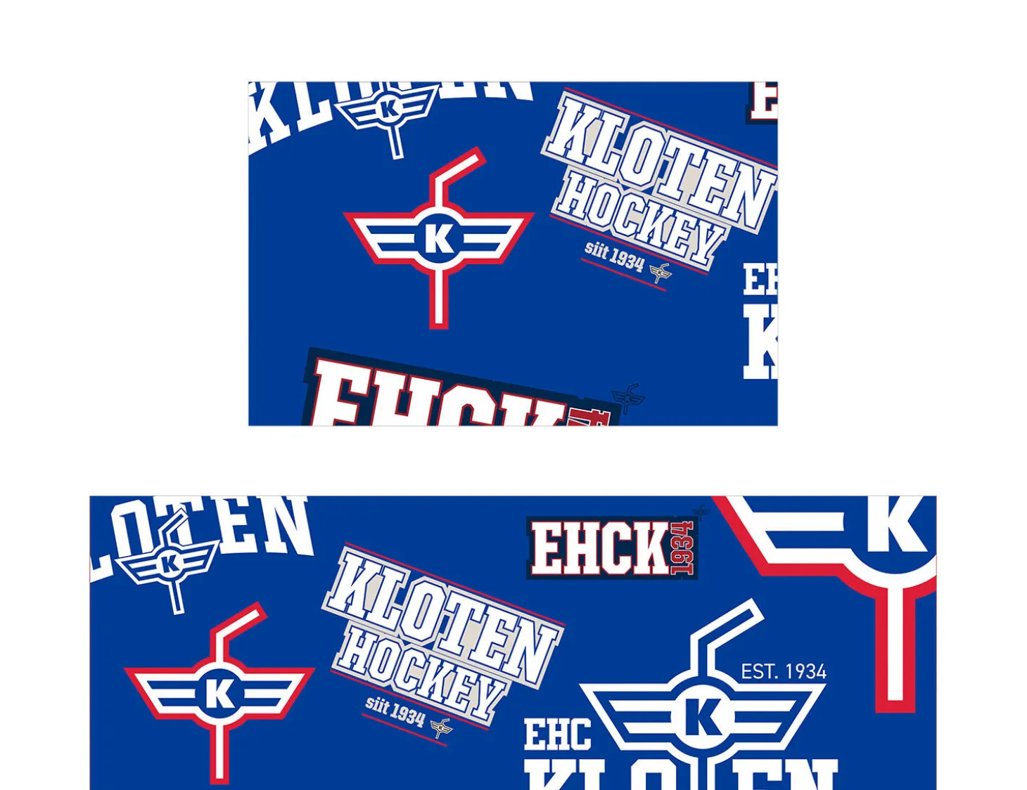 Bettwäsche EHC Kloten blau-weiss