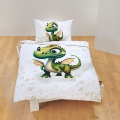 Bettwäsche kleiner grüner Drache