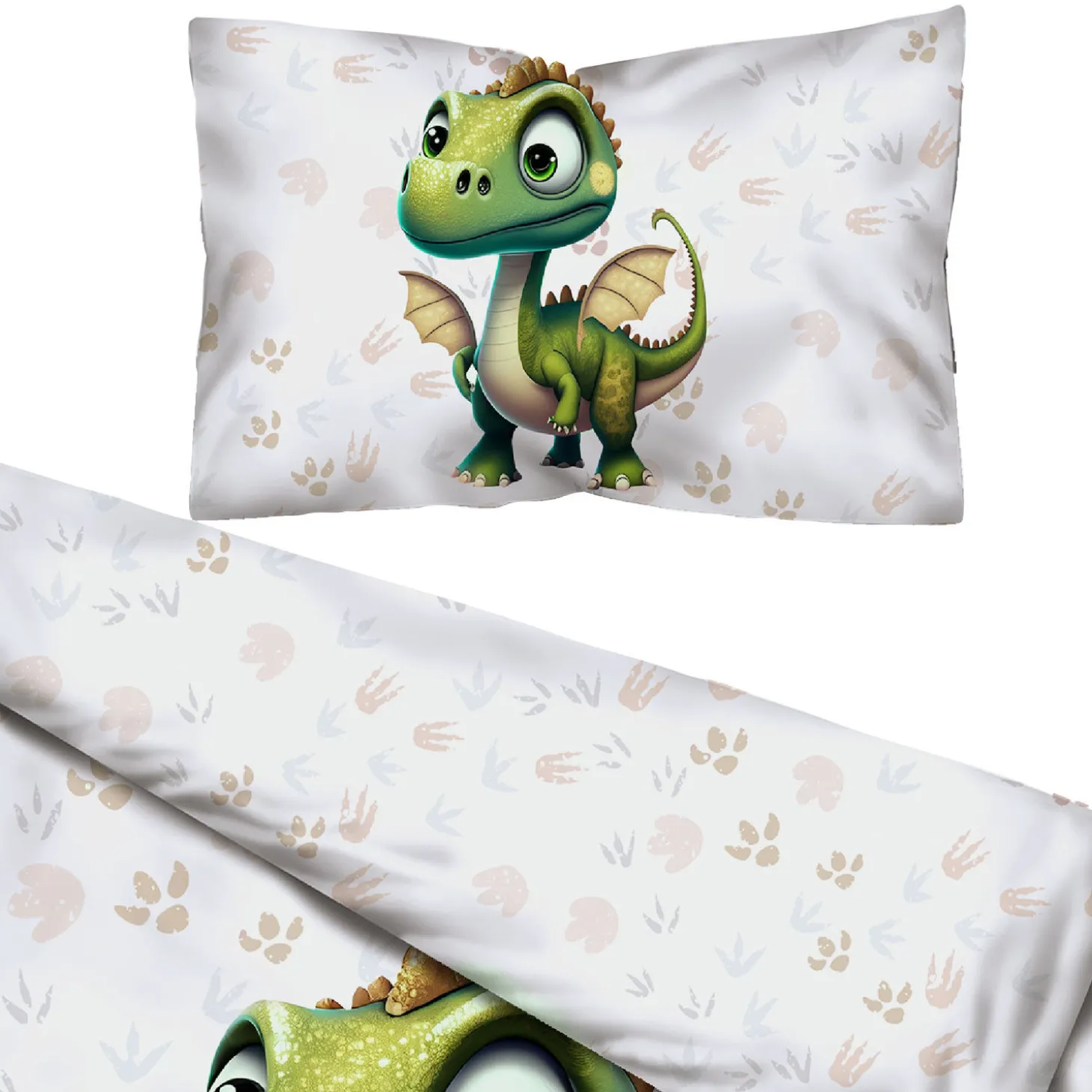 Bettwäsche kleiner grüner Drache