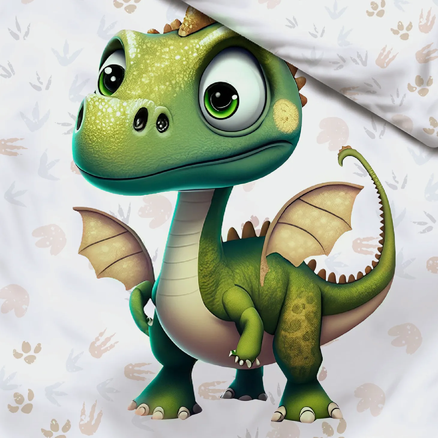 Bettwäsche kleiner grüner Drache