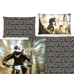 Bettwäsche mit Bike-Action