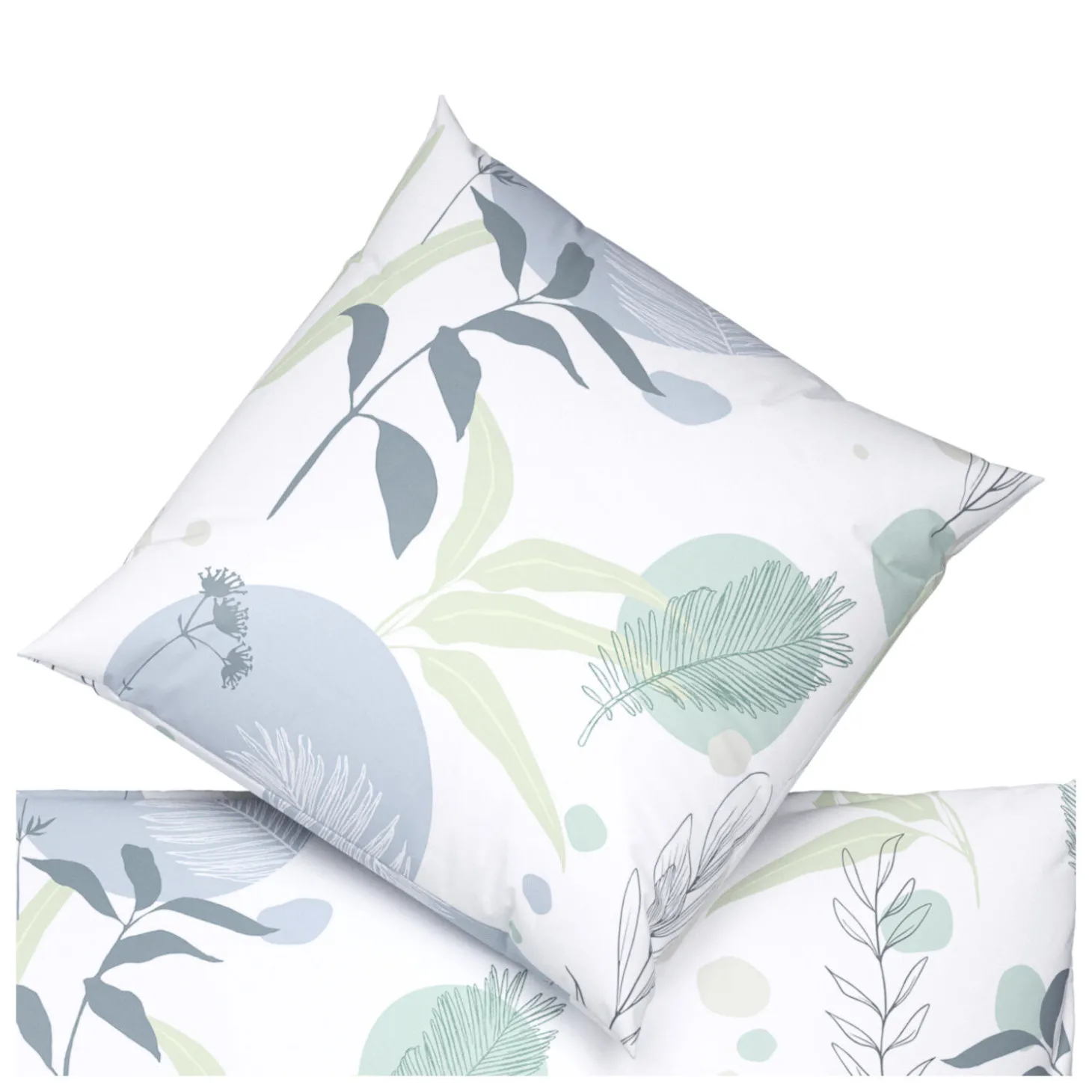 Bettwäsche mit botanischem Kreismotiv