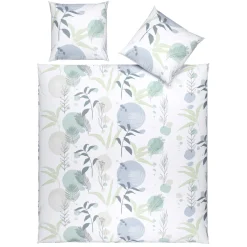 Bettwäsche mit botanischem Kreismotiv