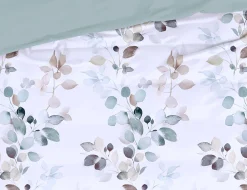 Bettwäsche mit bunten Aquarellblättern