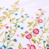 Bettwäsche mit bunter Blumenstickerei