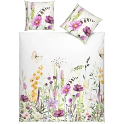 Bettwäsche mit bunter Wildblumenwiese