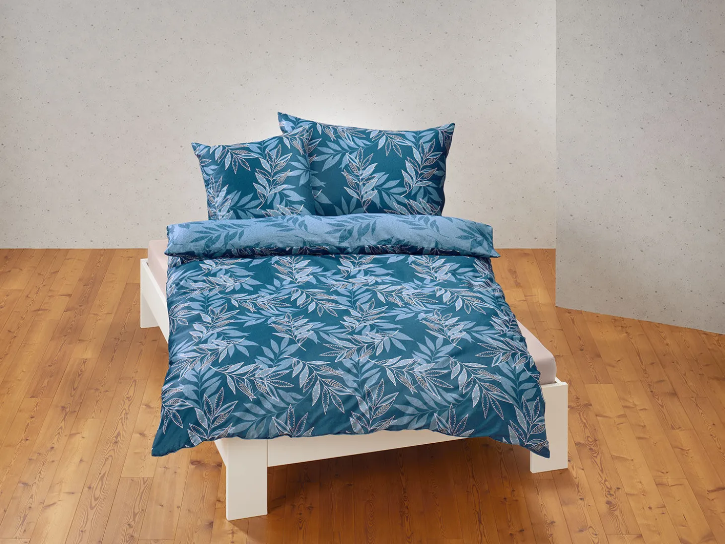 Bettwäsche mit elegantem Blättermotiv