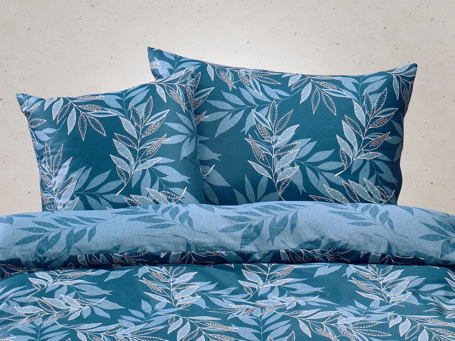 Bettwäsche mit elegantem Blättermotiv