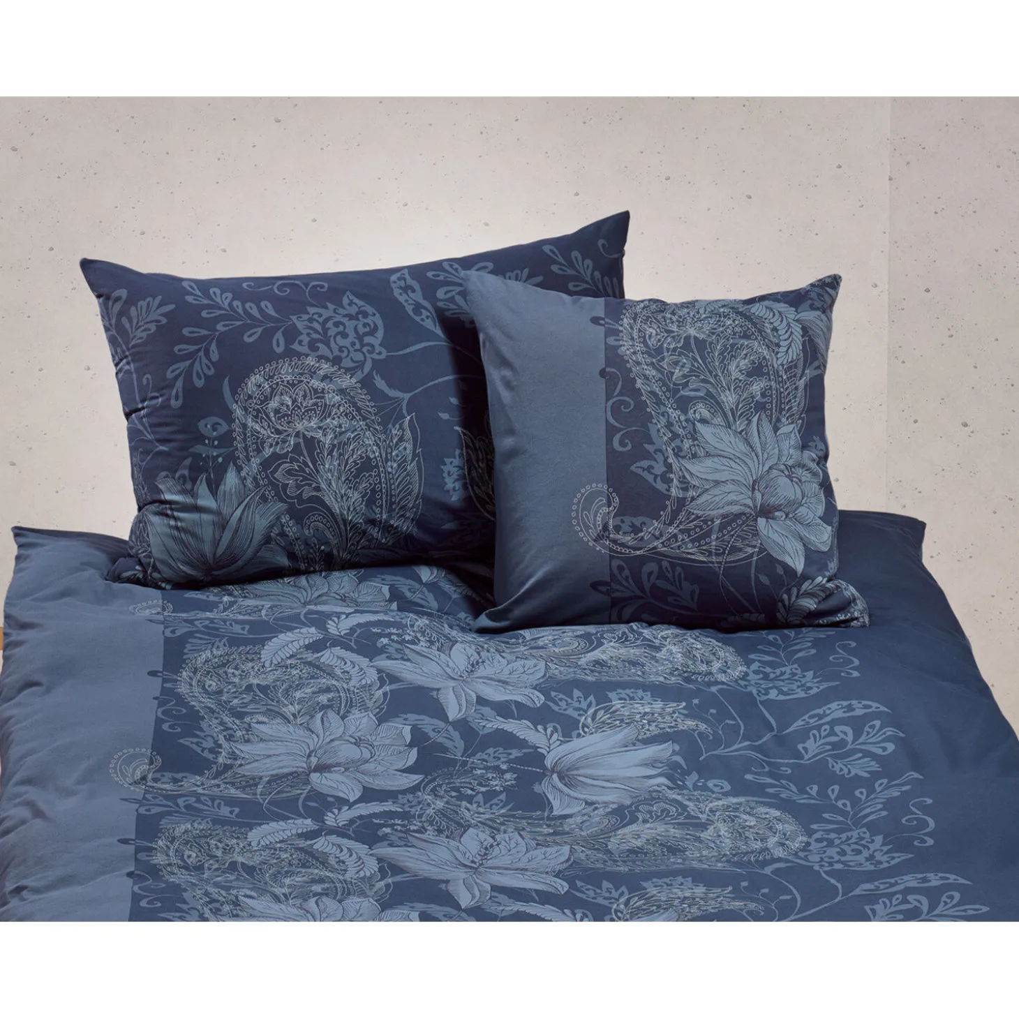 Bettwäsche mit elegantem Paisley-Muster und Blumenprint