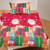 Bettwäsche mit farbenfrohem Weihnachtsmotiv