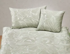 Bettwäsche mit feinem Blätterprint