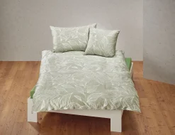 Bettwäsche mit feinem Blätterprint