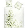 Bettwäsche mit floralen Blättermotiven