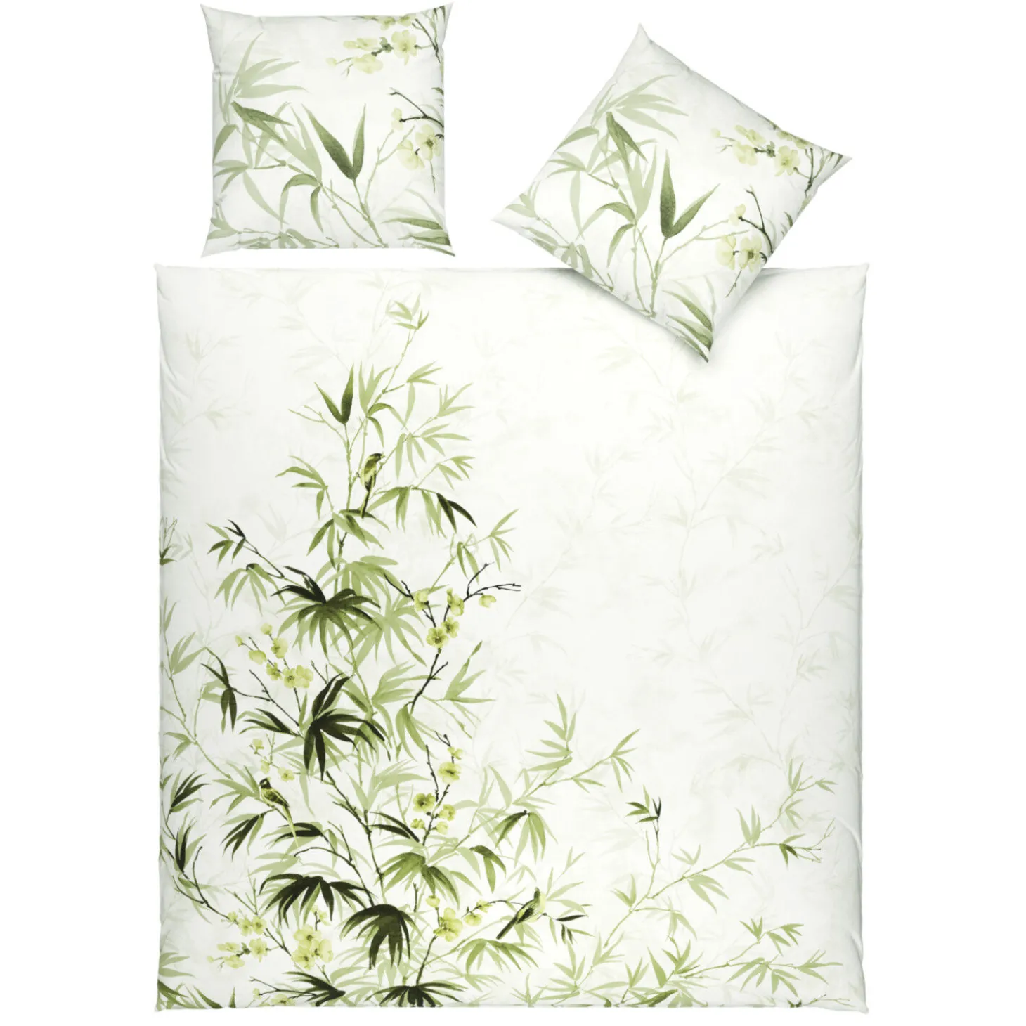 Bettwäsche mit floralen Blättermotiven