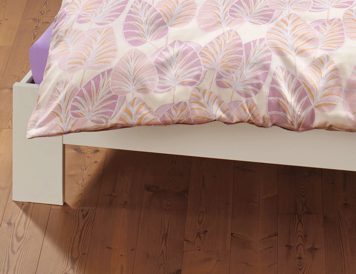 Bettwäsche mit frischem Blätterprint