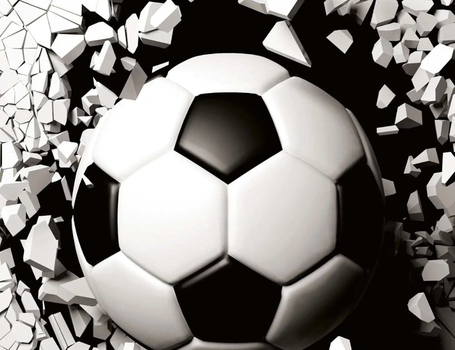 Bettwäsche mit Fussball in 3D Optik