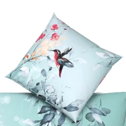 Bettwäsche mit Kolibri- und Blumenmotiv